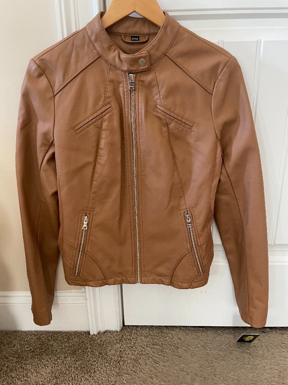GUESS leather bomber jacket - Size M